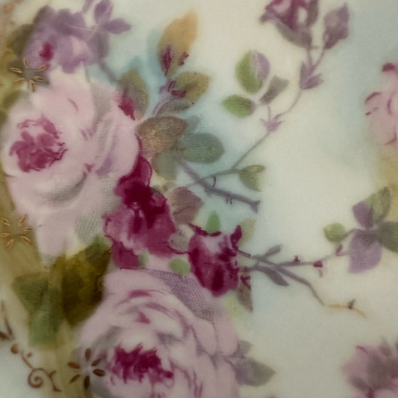 Porcelain Trivet or Plate - Royal Crown China - Chantilly Rose 6.25" - Picture 7 of 8